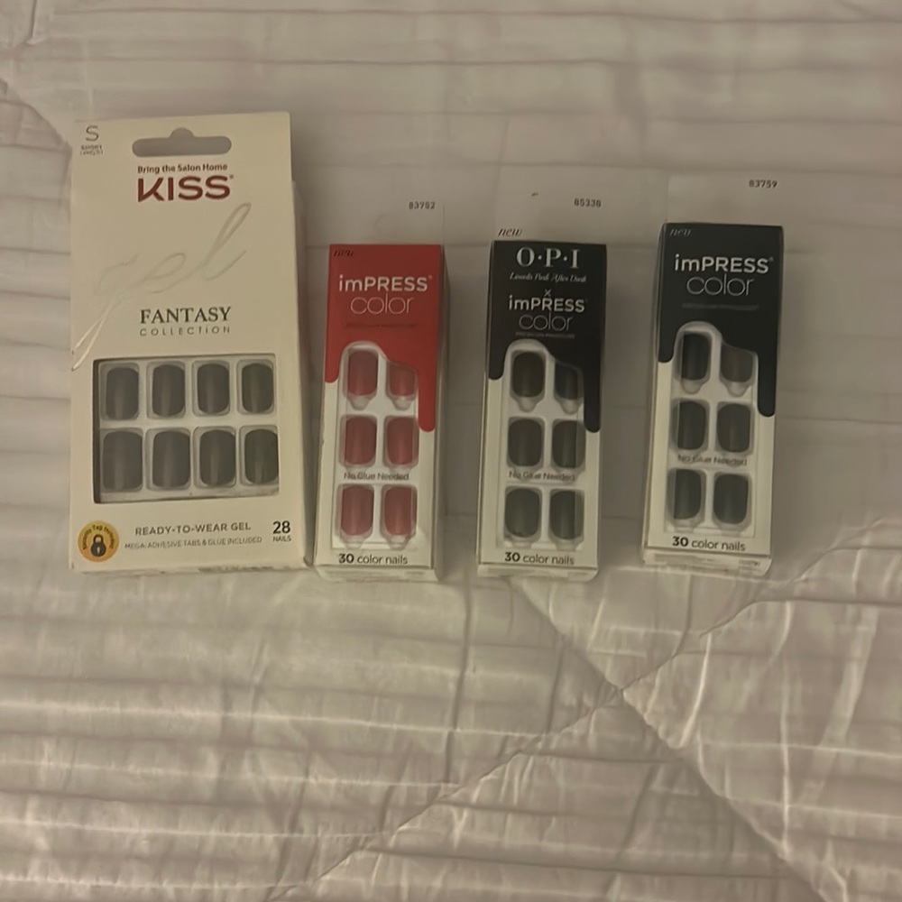 NWT press on nails four boxes